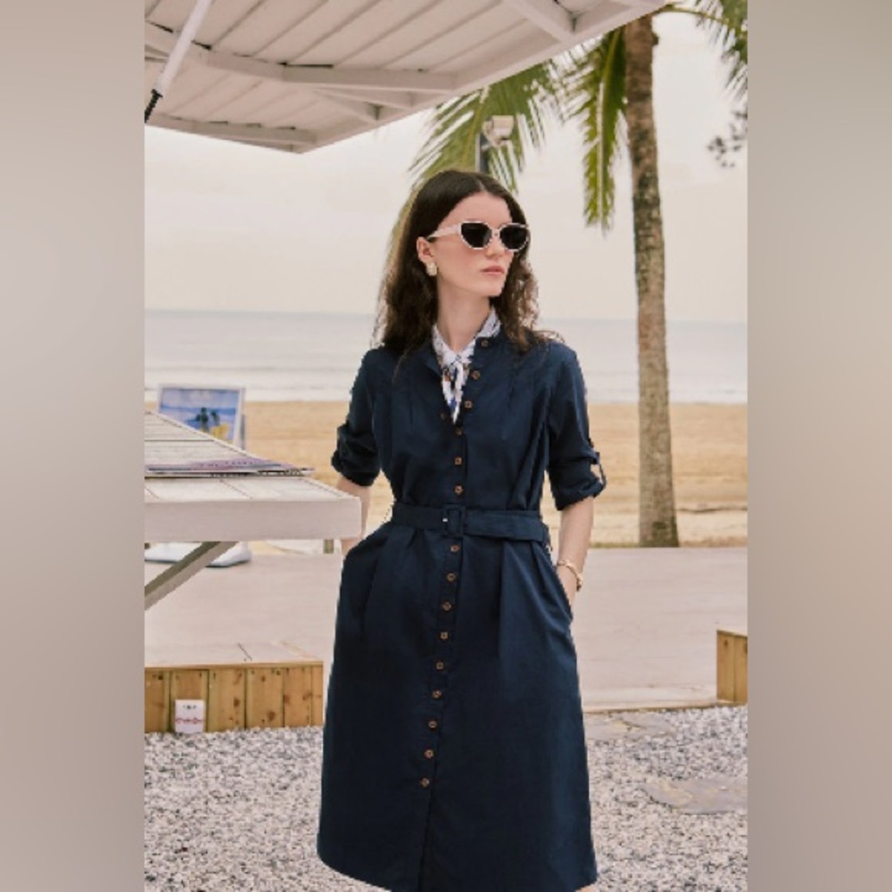 Petite Studio  Blue Sleeve Dress